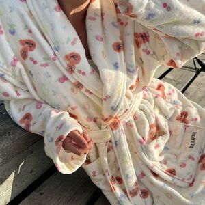 Djerf Avenue Fruit print terry Robe